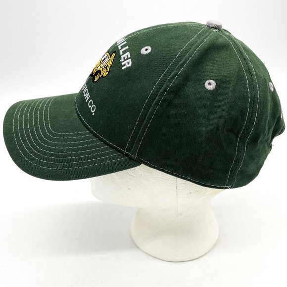 Pukka Baseball Hat Mens OS Adjustable R A Miller Construction Green Backhoe Cap - Picture 4 of 8